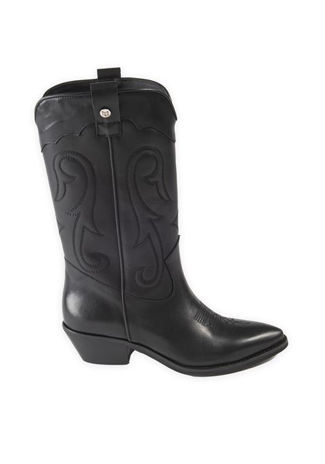 Black megan camperos boot GISEL MOIRE | MEGANVIT-NERO